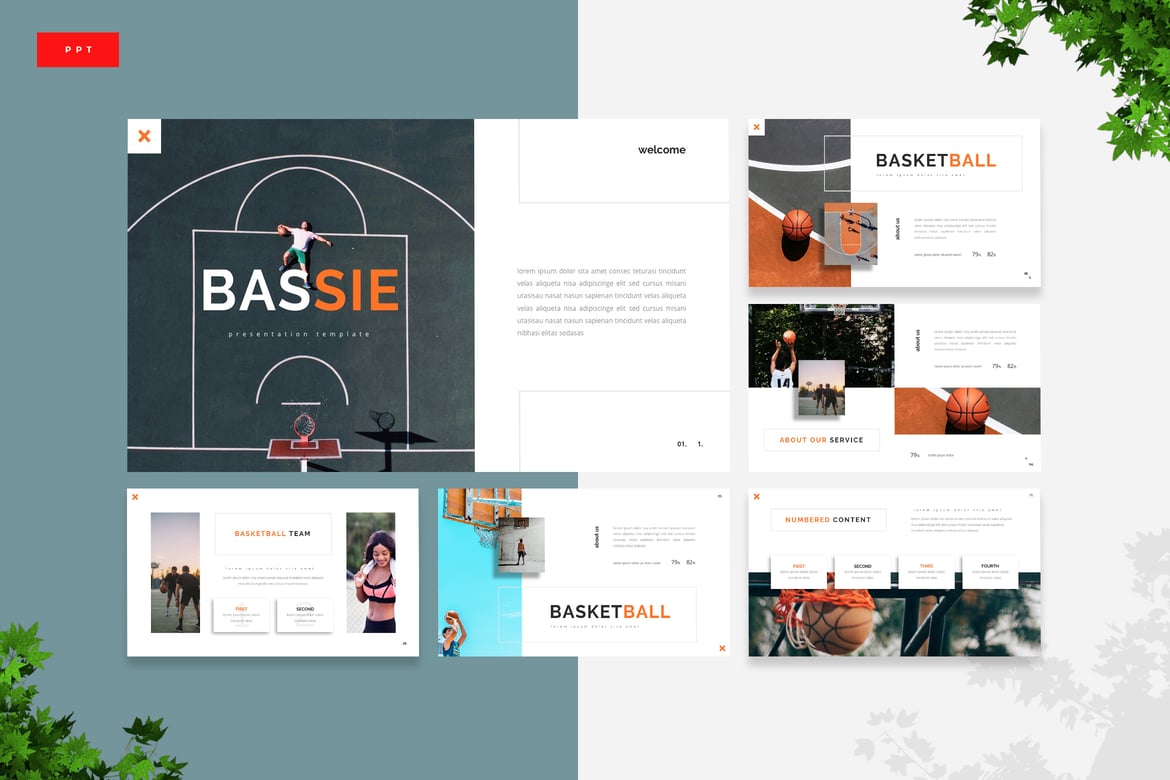 Template Presentasi Basket Bassie - Powerpoint Profesional