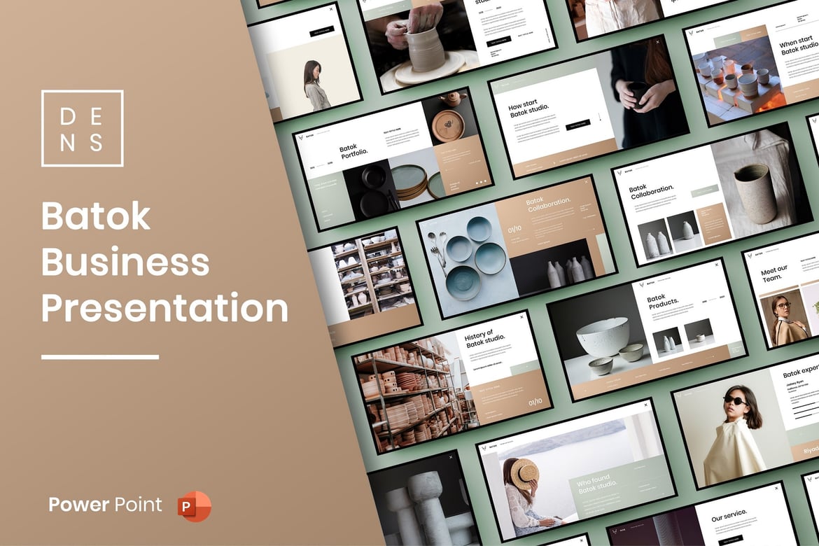 Batok – Template PowerPoint Bisnis yang Menarik