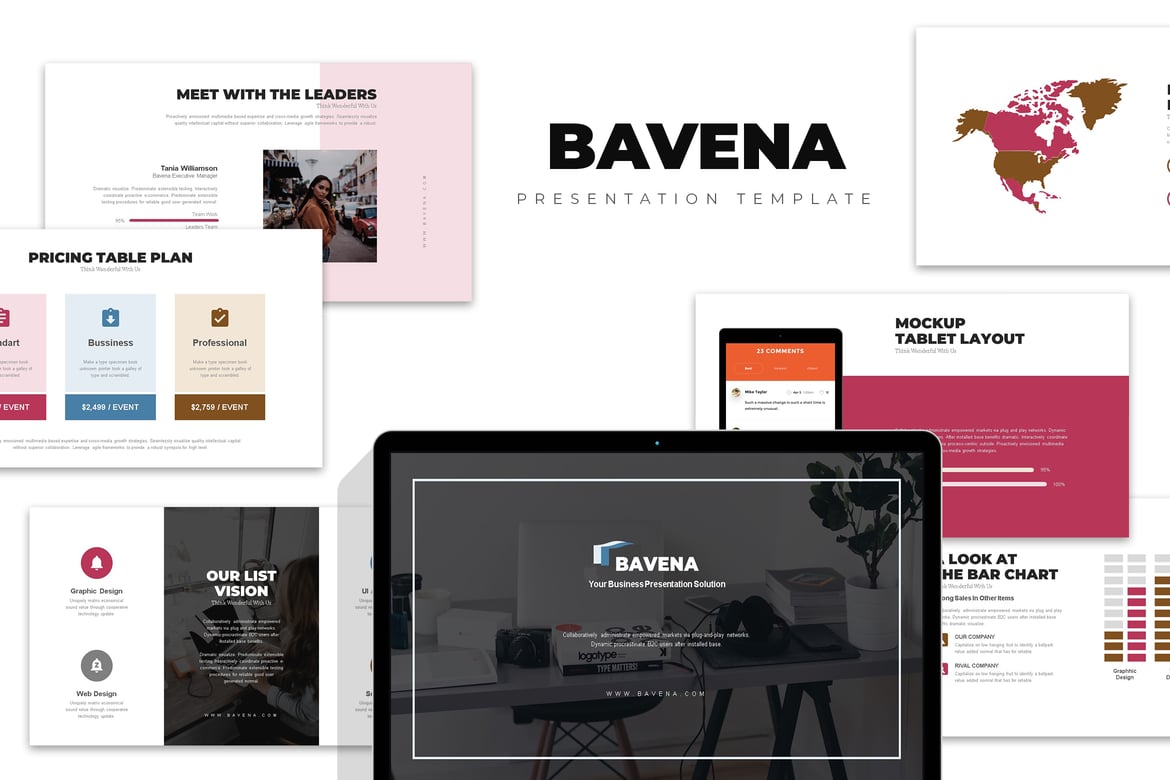 Bavena: Template Presentasi Pitch Deck Startup yang Menarik