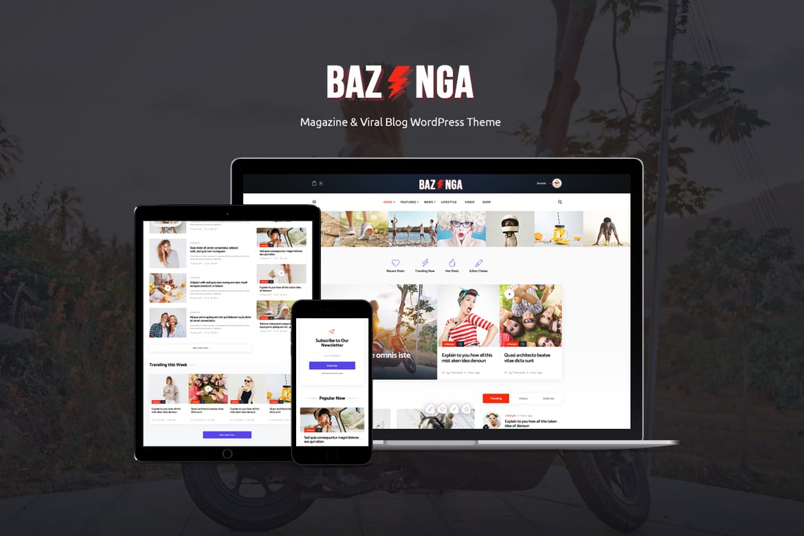 Bazinga: Tema WordPress Trendy dan Serbaguna untuk Semua Jenis Blog