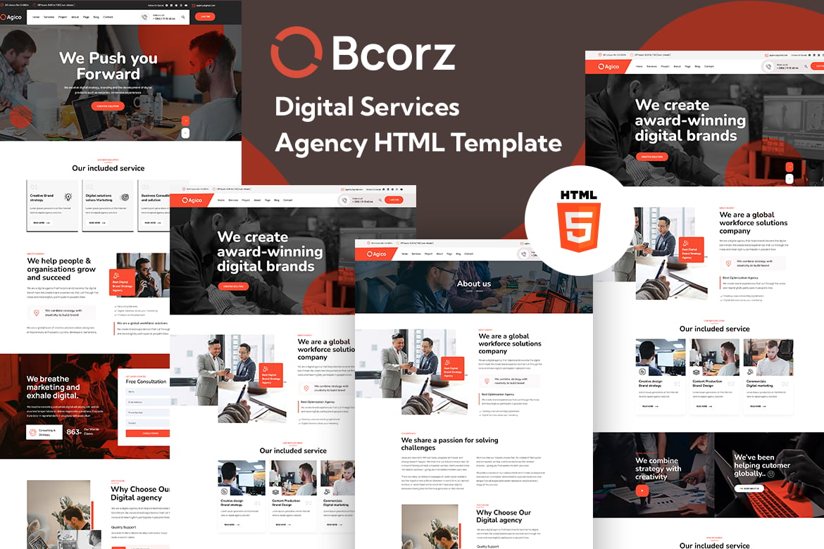 Template Website Bcorz - Solusi Terbaik untuk Agensi Digital Anda