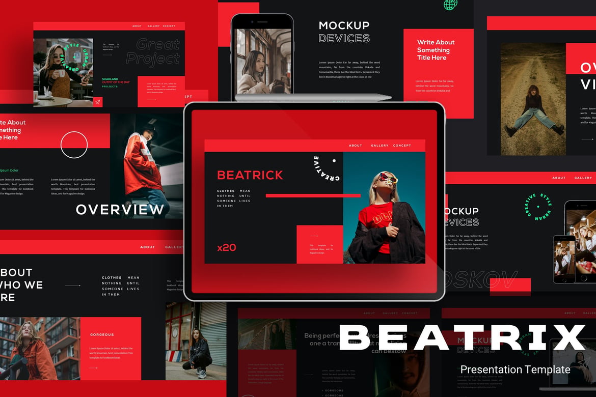 Template PowerPoint Beatrick yang Menawan