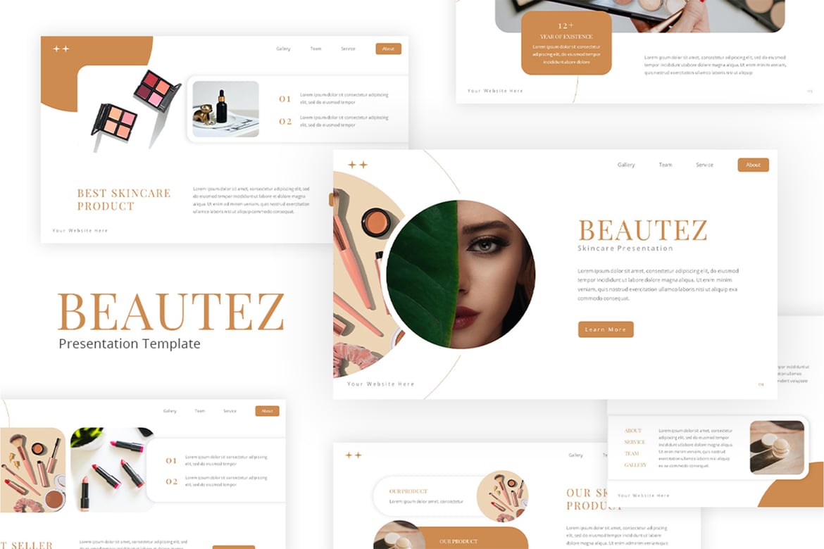 Beautez - Template Powerpoint Skincare yang Menarik dan Elegan