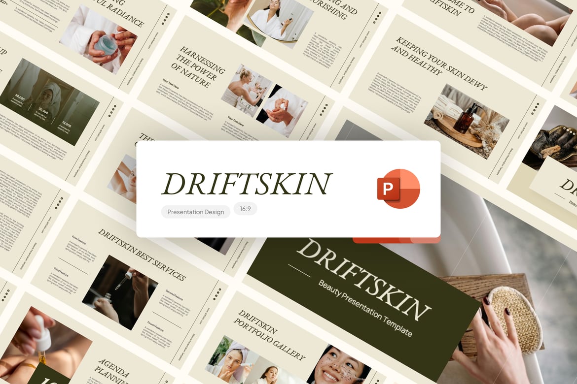 Template Presentasi Kecantikan & Kosmetik - PowerPoint yang Menawan