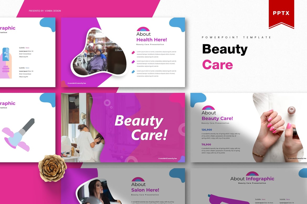 Template Presentasi Kecantikan yang Menarik dan Profesional
