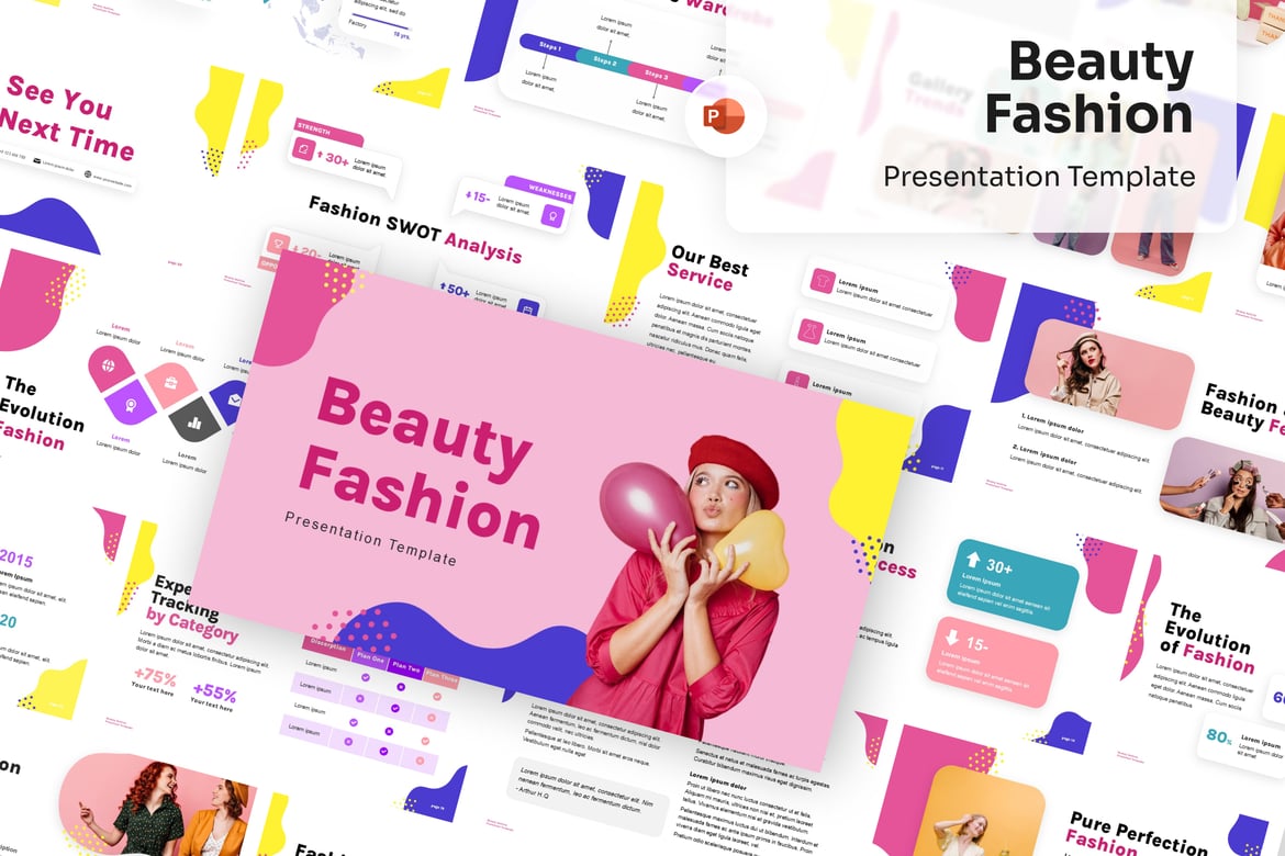 Template Presentasi Fashion dan Kecantikan yang Memukau