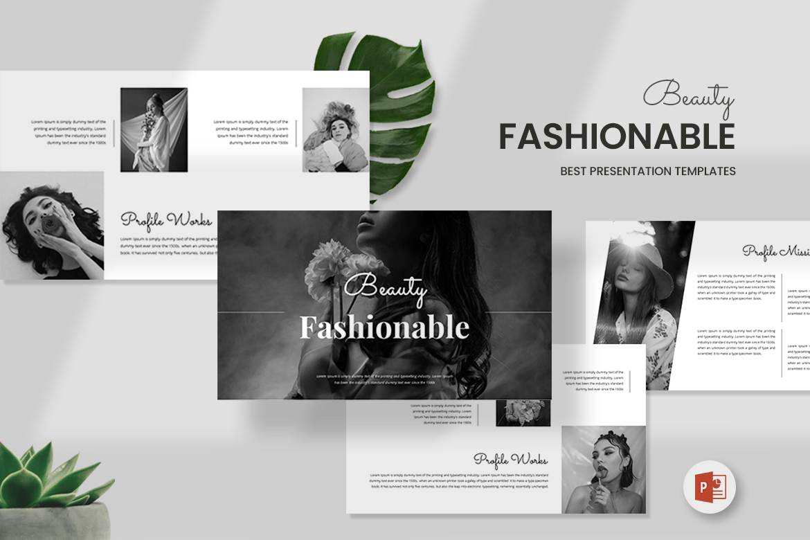 Template PowerPoint Fashionable untuk Presentasi Menarik