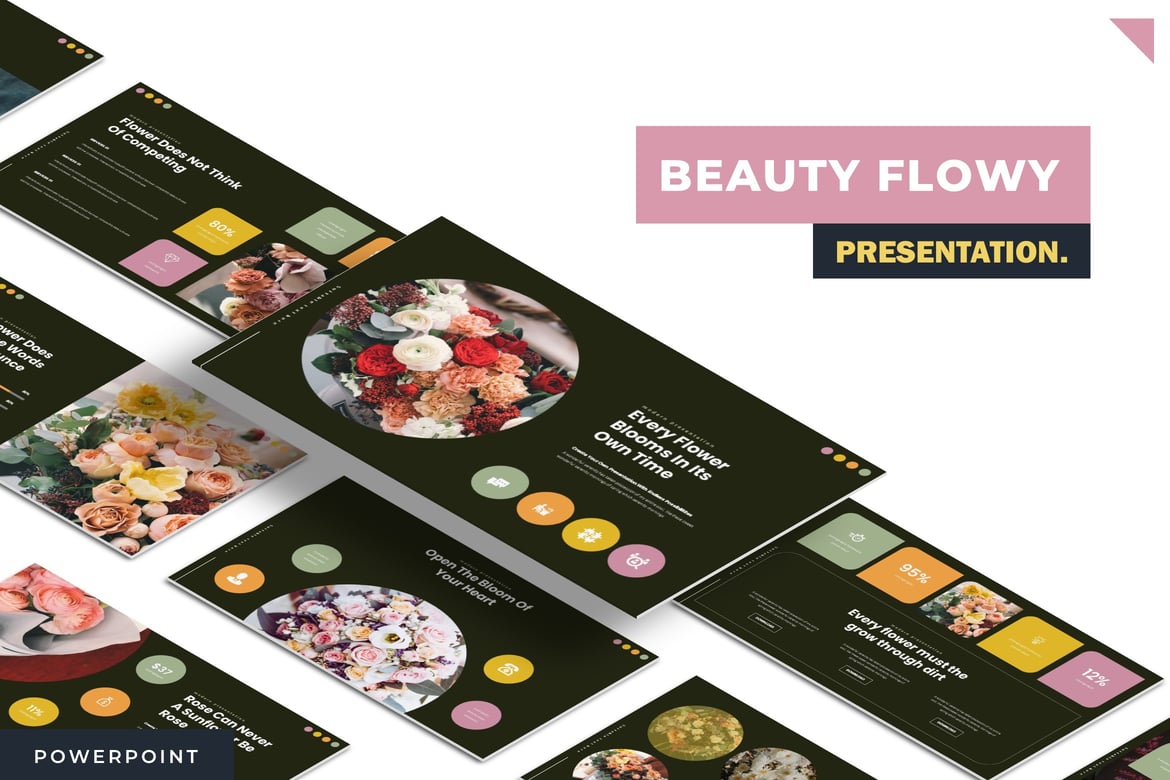 Template Powerpoint Beauty Flowy - Solusi Presentasi Menarik dan Profesional