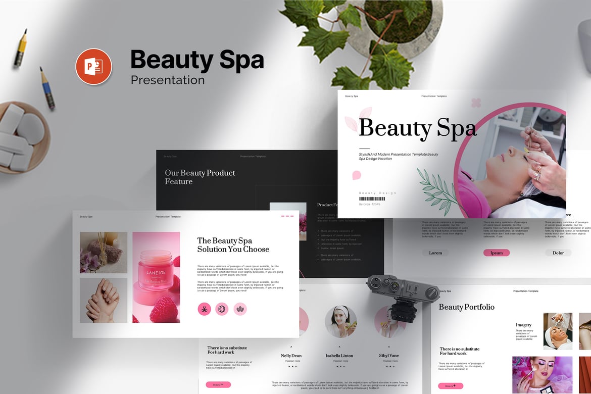 Template Powerpoint Spa Kecantikan yang Elegan dan Profesional