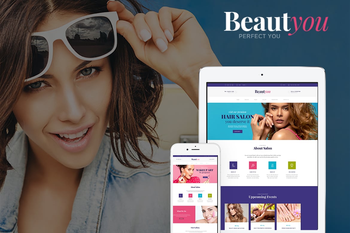 Template Website Salon Kecantikan BeautYou yang Menawan