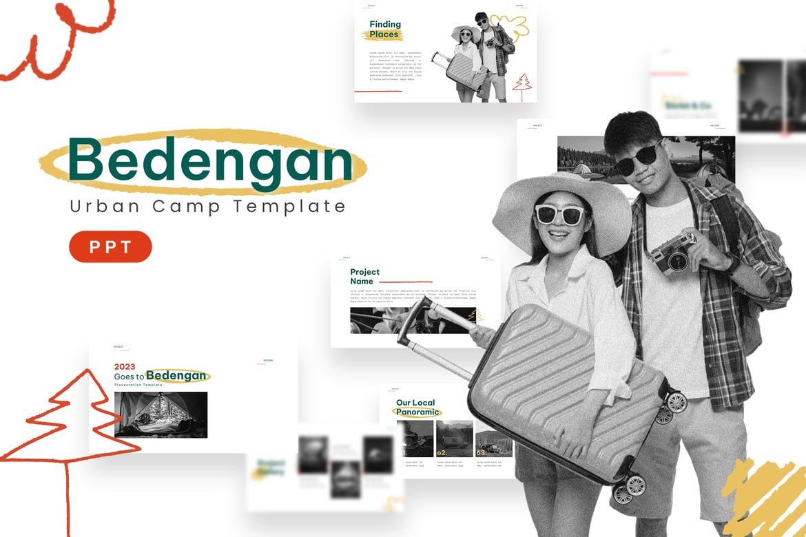 Template Presentasi Powerpoint Bedengan yang Menarik