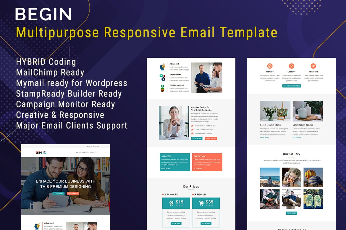 Begin - Template Email Responsif Serbaguna