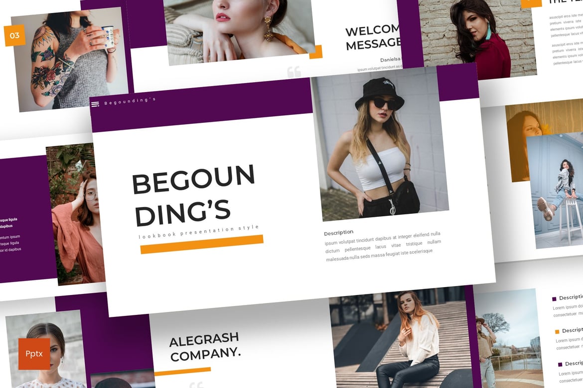 Begounding - Template Presentasi PowerPoint Minimalis dan Kreatif