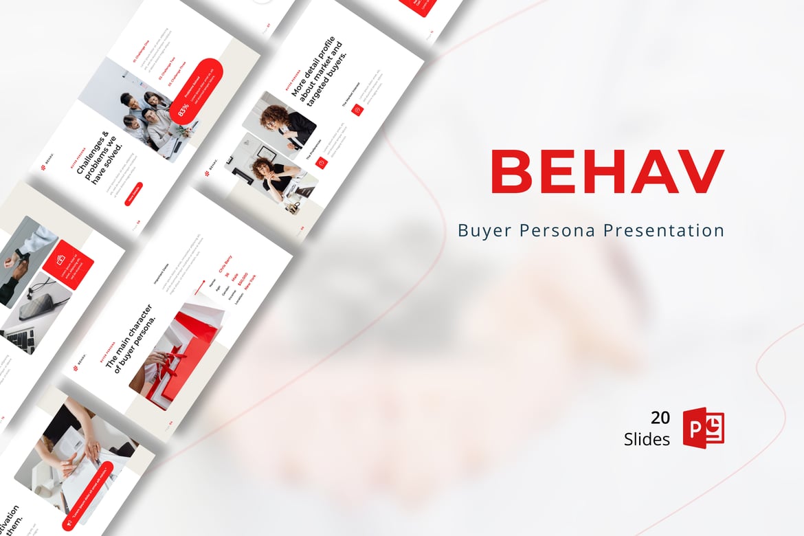 Template Presentasi PowerPoint Buyer Persona - Behav