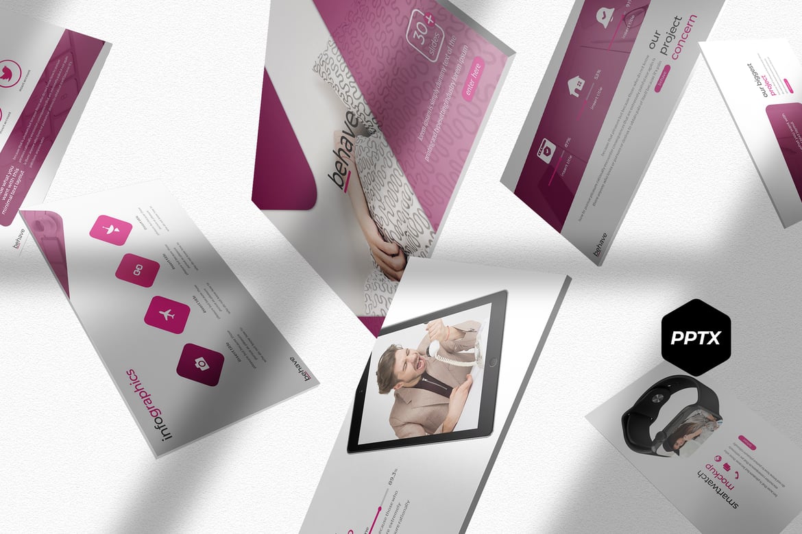 Template PowerPoint Behave - Solusi Presentasi Menarik dan Profesional