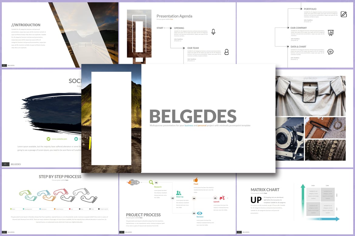 Template Presentasi PowerPoint BELGEDES - 30 Slide Kreatif HD