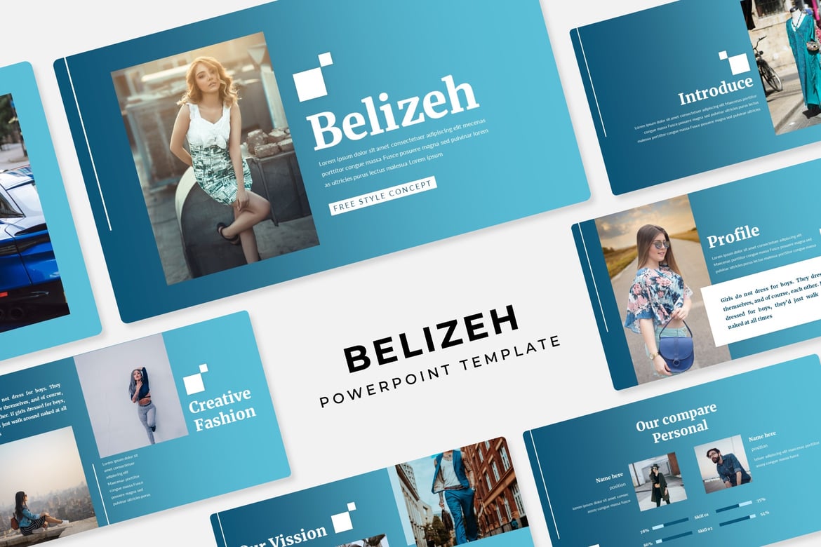 Template PowerPoint Belizeh - Solusi Presentasi Profesional