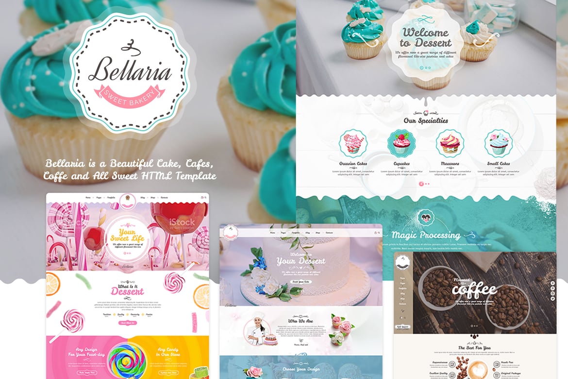 Bellaria - Template Website Kue dan Bakery yang Menggoda