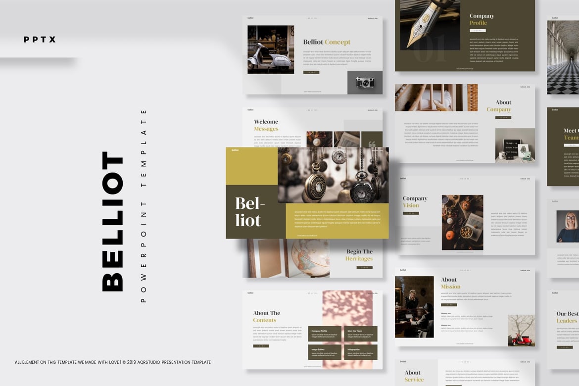Belliot - Template PowerPoint Serbaguna yang Menarik