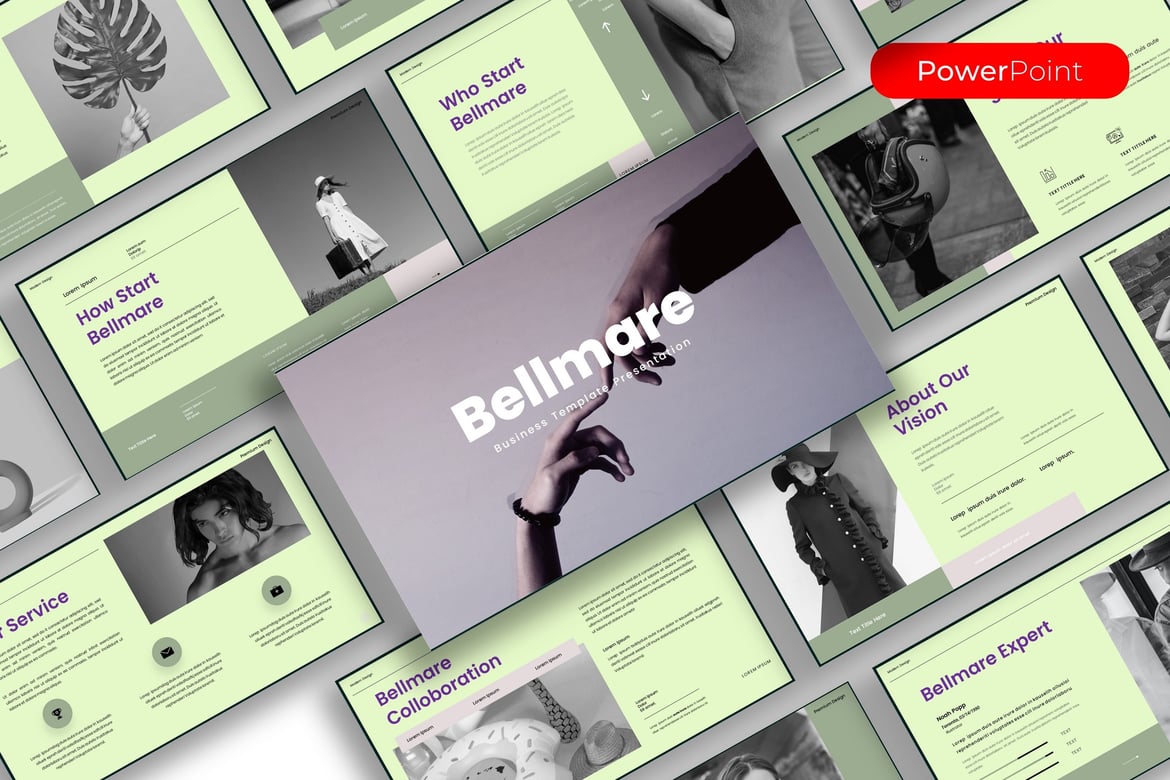 Template PowerPoint Bellmare untuk Presentasi Bisnis yang Menarik