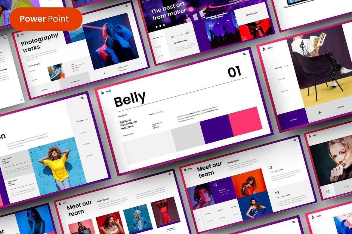Template Presentasi Bisnis Belly – PowerPoint Modern untuk Semua Kebutuhan