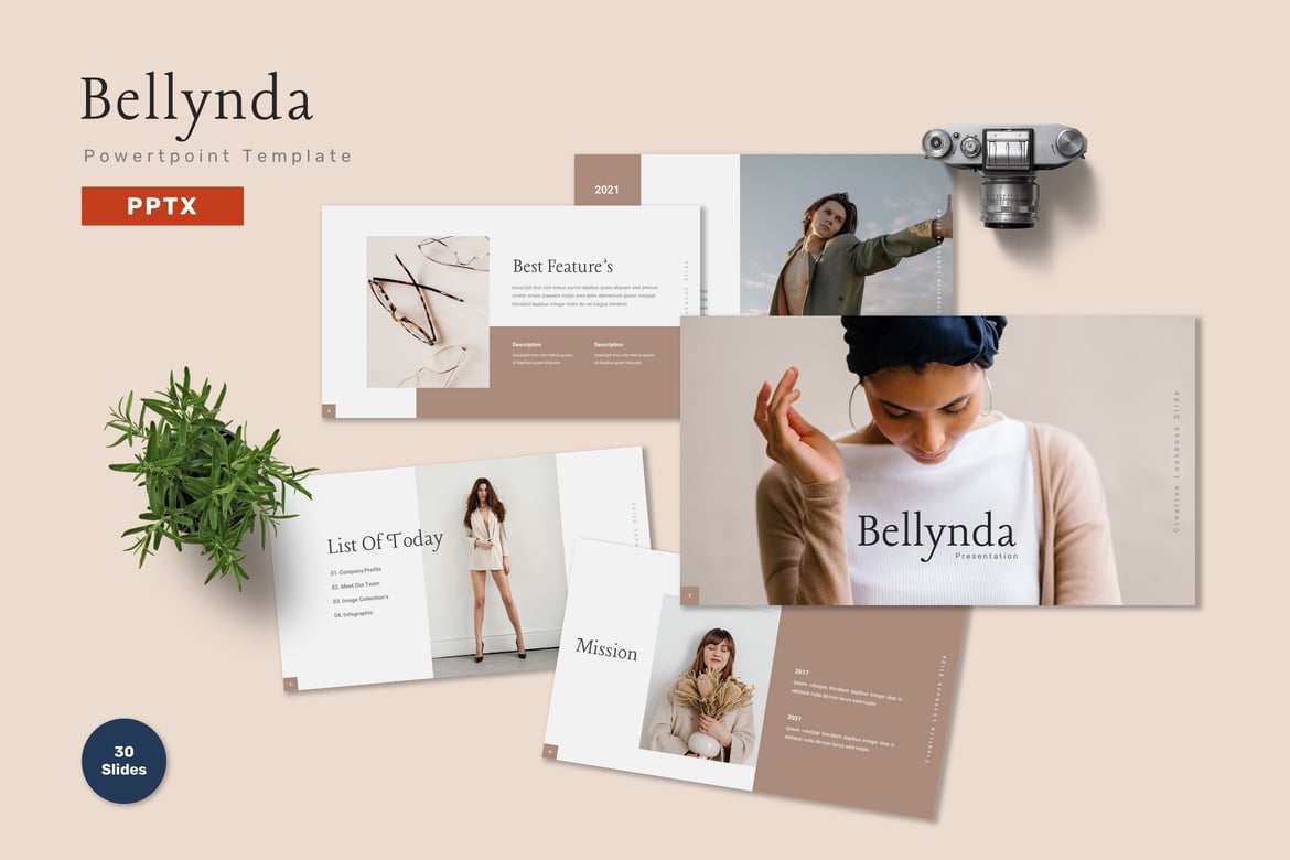 Bellynda - Template PowerPoint Profesional