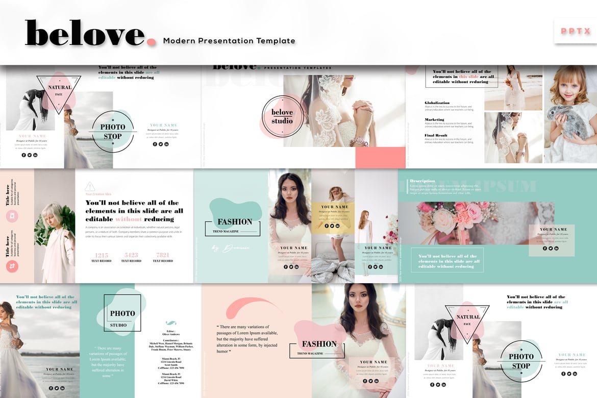 Template PowerPoint Belove - Solusi Presentasi Kreatif Anda