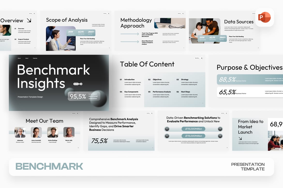 Template PowerPoint Benchmark: Solusi Presentasi Modern Anda