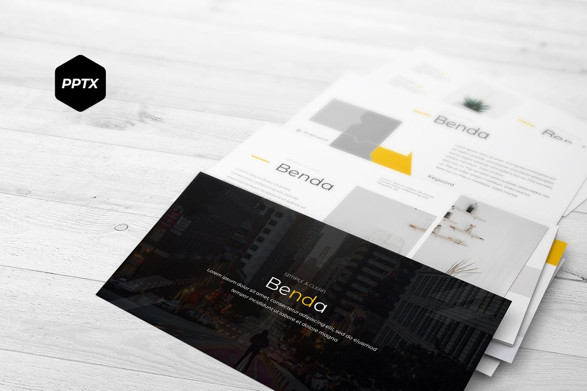 Benda - Template PowerPoint Serbaguna yang Menarik
