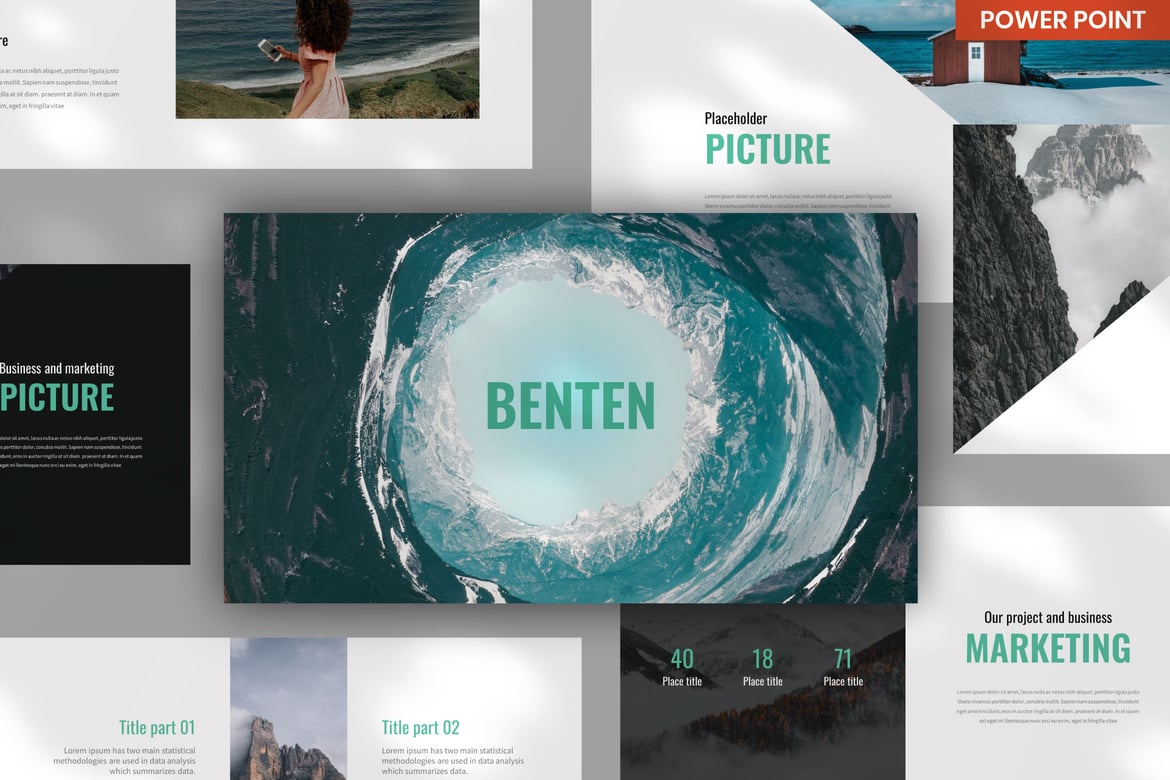 Template PowerPoint Benten - Solusi Presentasi Multifungsi