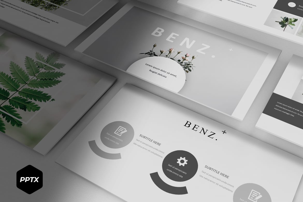 Template Powerpoint Benz - Solusi Presentasi Menarik dan Profesional