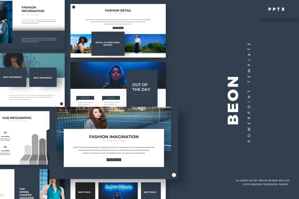 Template Powerpoint Beon - Solusi Presentasi Kreatif Anda