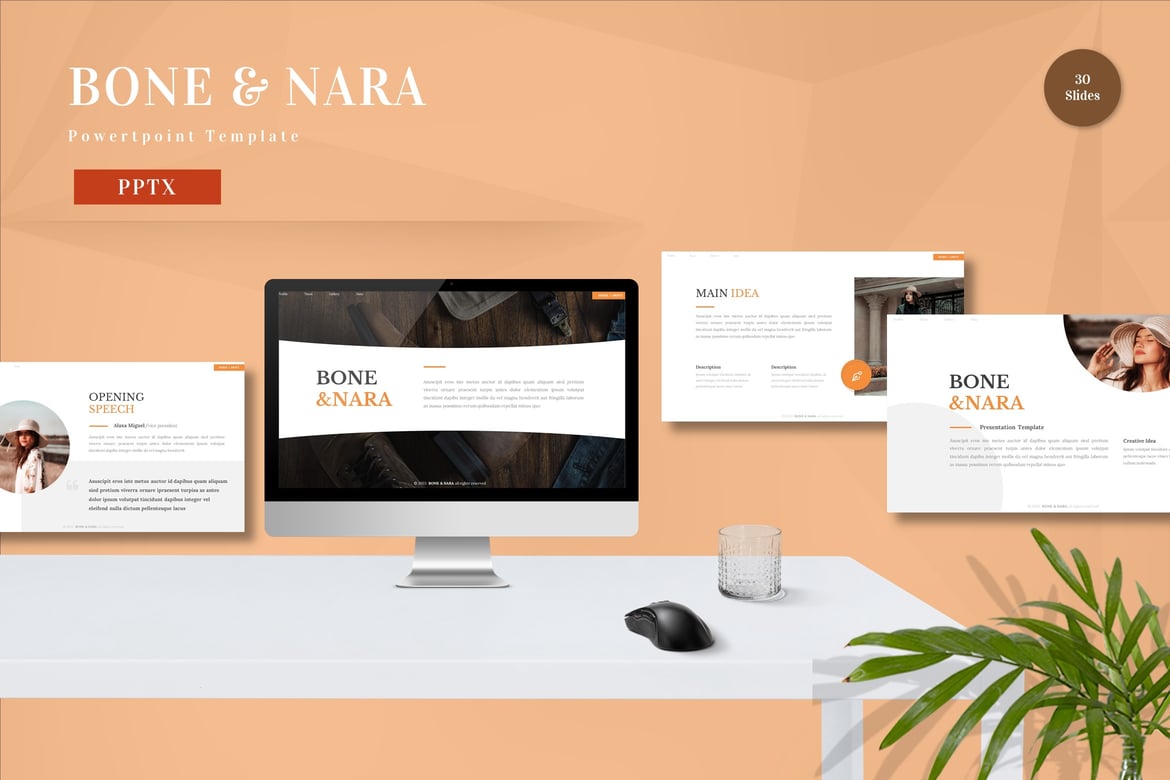 Template Powerpoint Beone _ Nara - Solusi Presentasi Profesional Anda