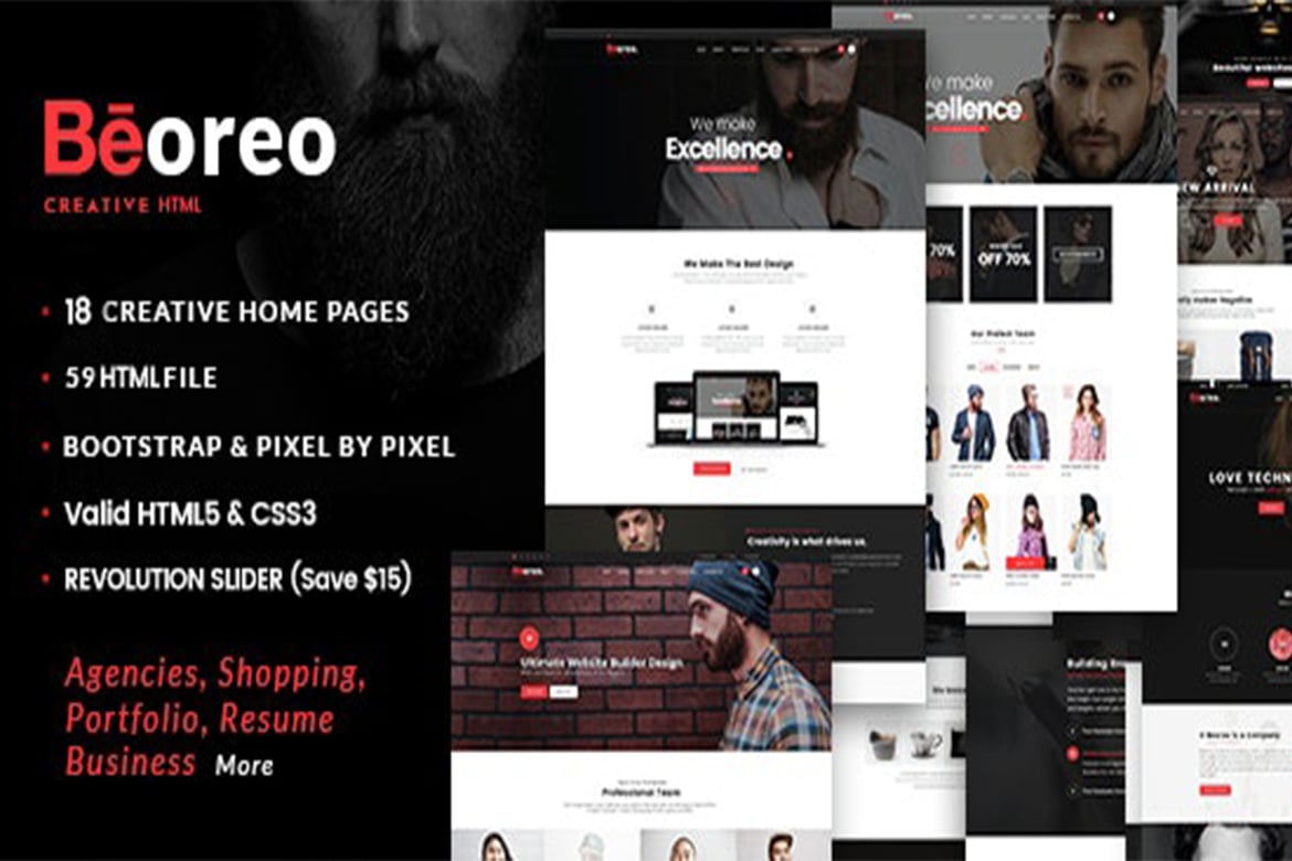 Beoreo - Template Website Kreatif Serba Guna