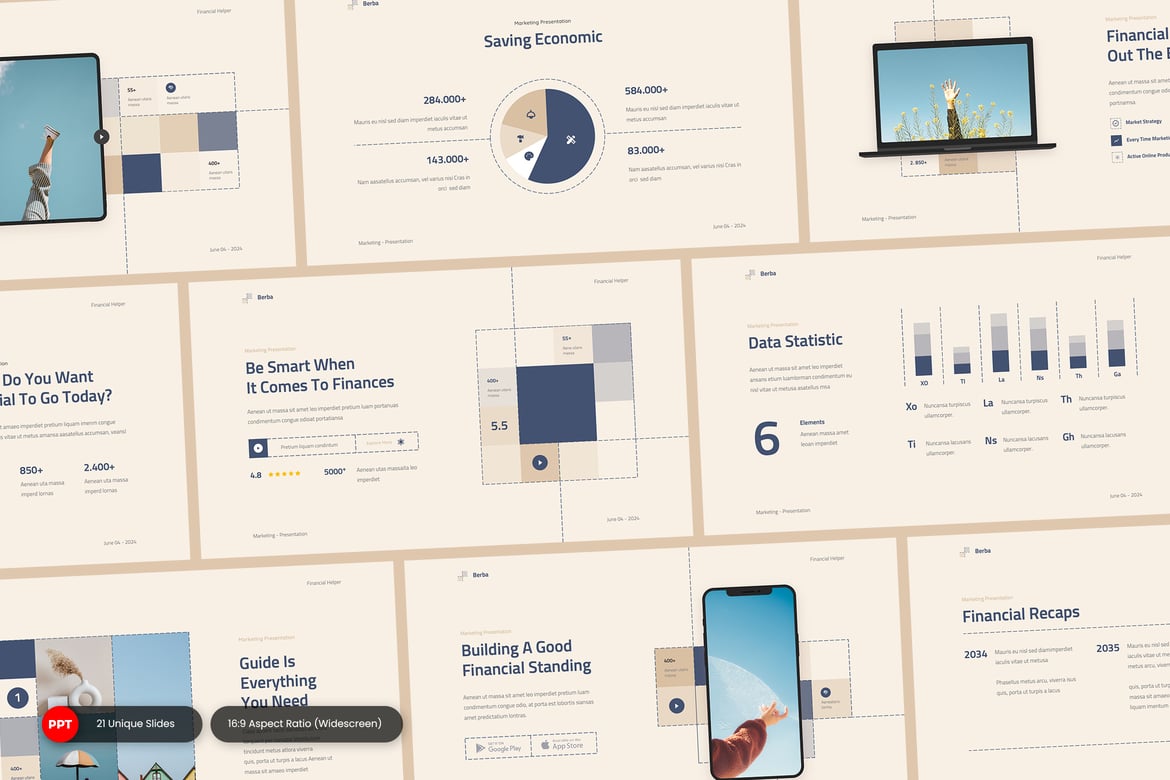 Berba - Template PowerPoint Presentasi Pemasaran Kreatif