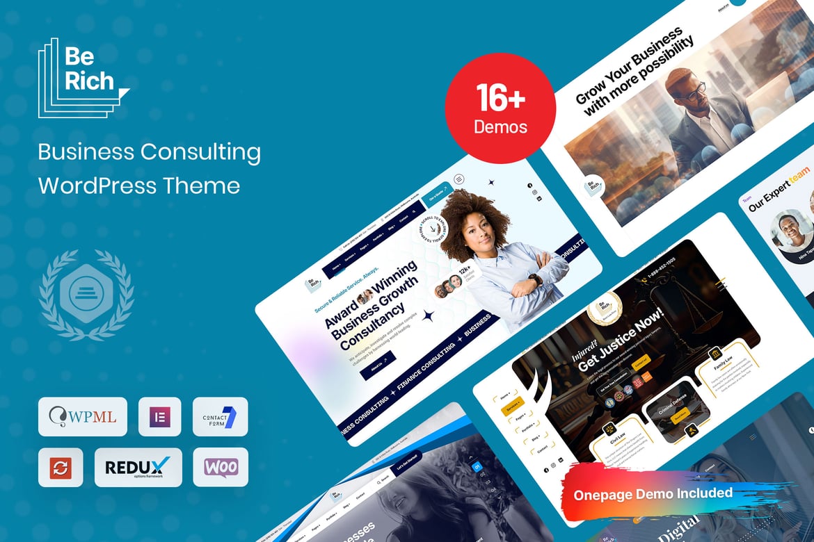 Berich - Tema WordPress Konsultasi Bisnis yang Menarik