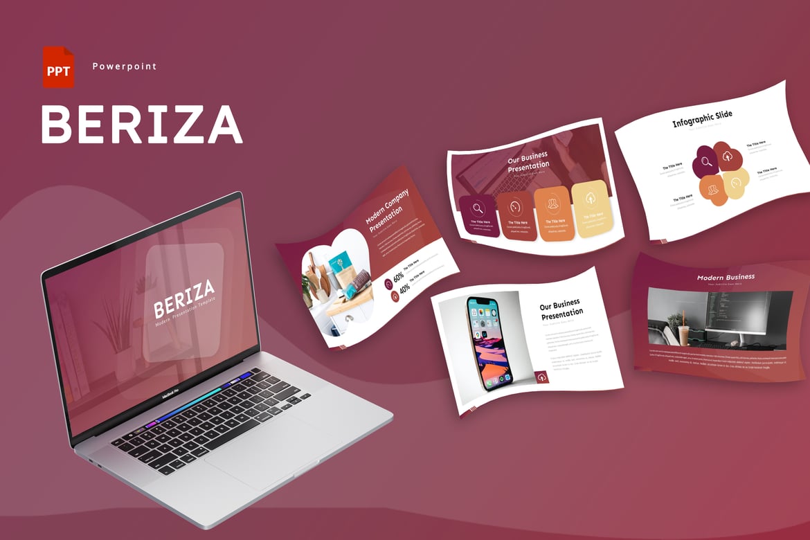 Beriza - Template Powerpoint Serbaguna yang Menarik