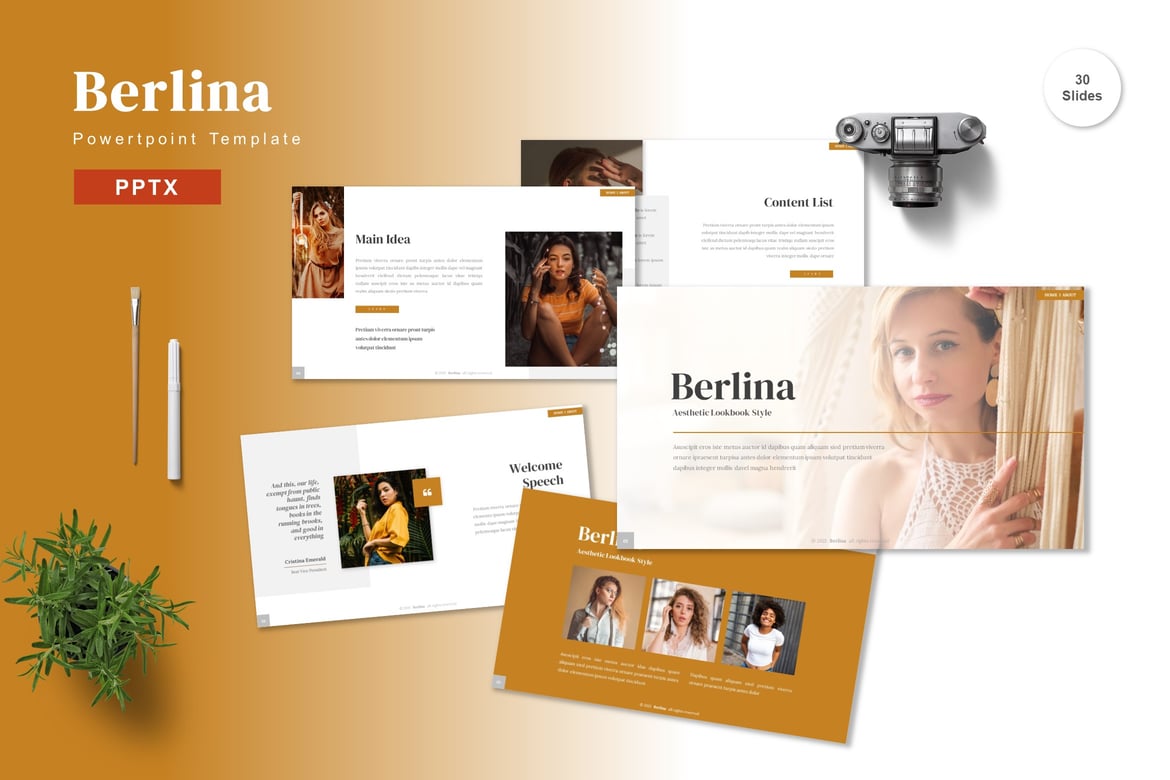Berlina - Template PowerPoint Profesional untuk Semua Kebutuhan