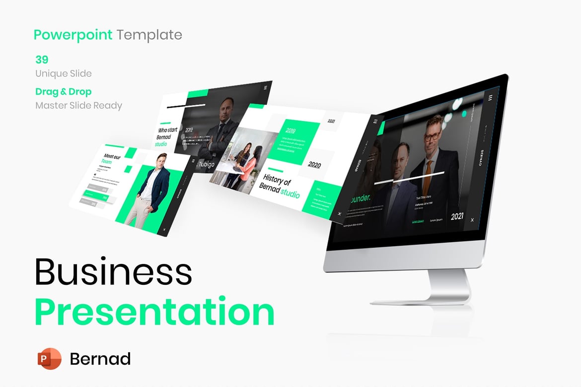 Template Presentasi Bisnis Bernad – PowerPoint yang Profesional dan Menarik