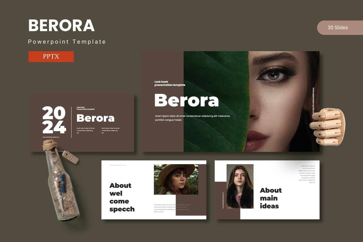 Berora - Template PowerPoint Modern dan Menarik