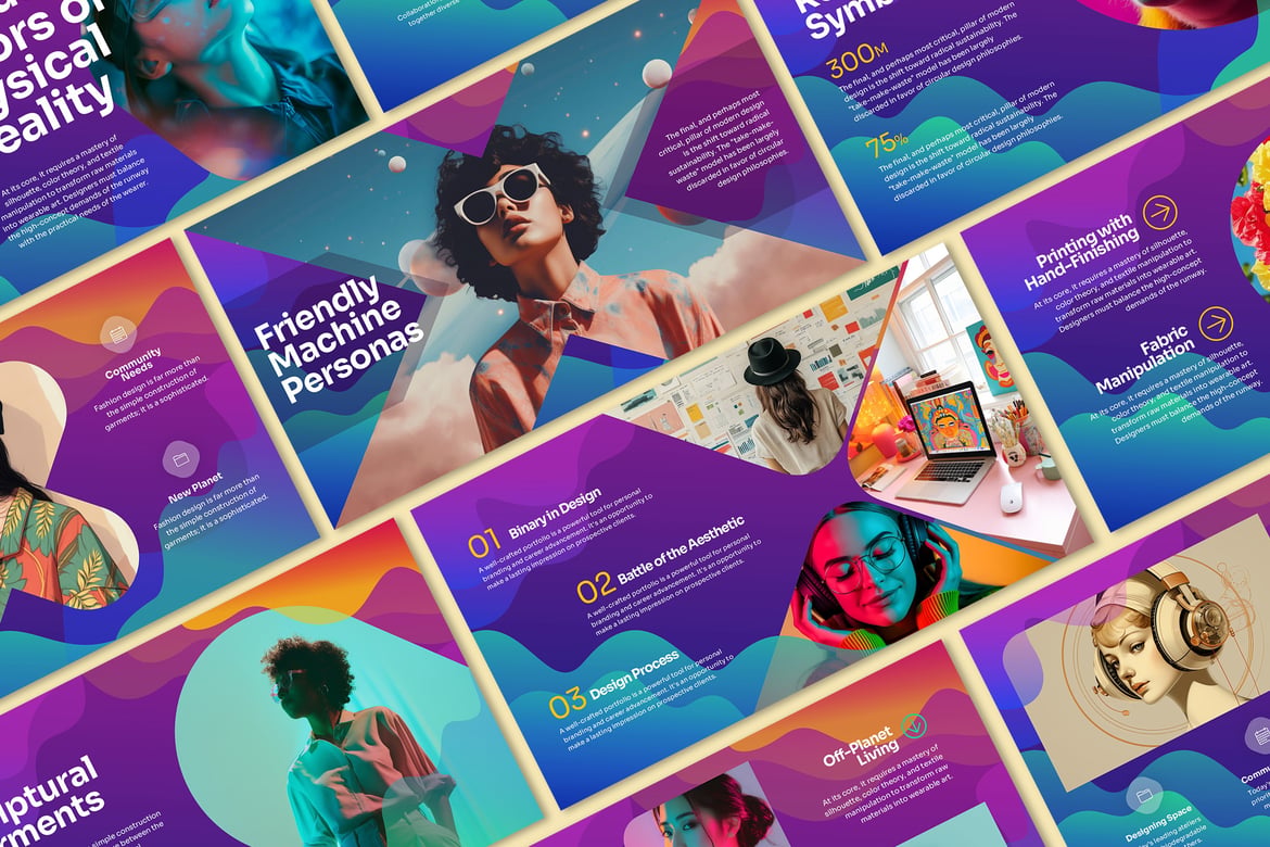 Template PowerPoint Berwarna yang Menarik dan Kustomisasi Mudah