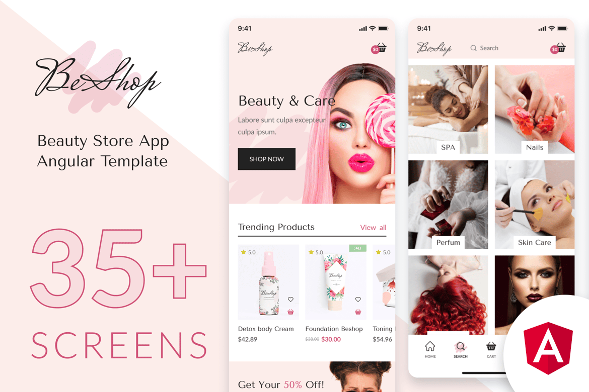 BeShop - Aplikasi Mobile Toko Kecantikan Berbasis Angular | PWA