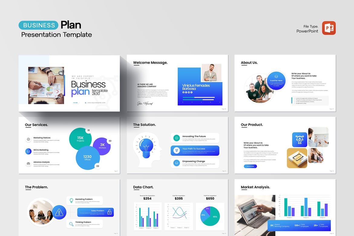 Template PowerPoint Rencana Bisnis Terbaik untuk Sukses Anda