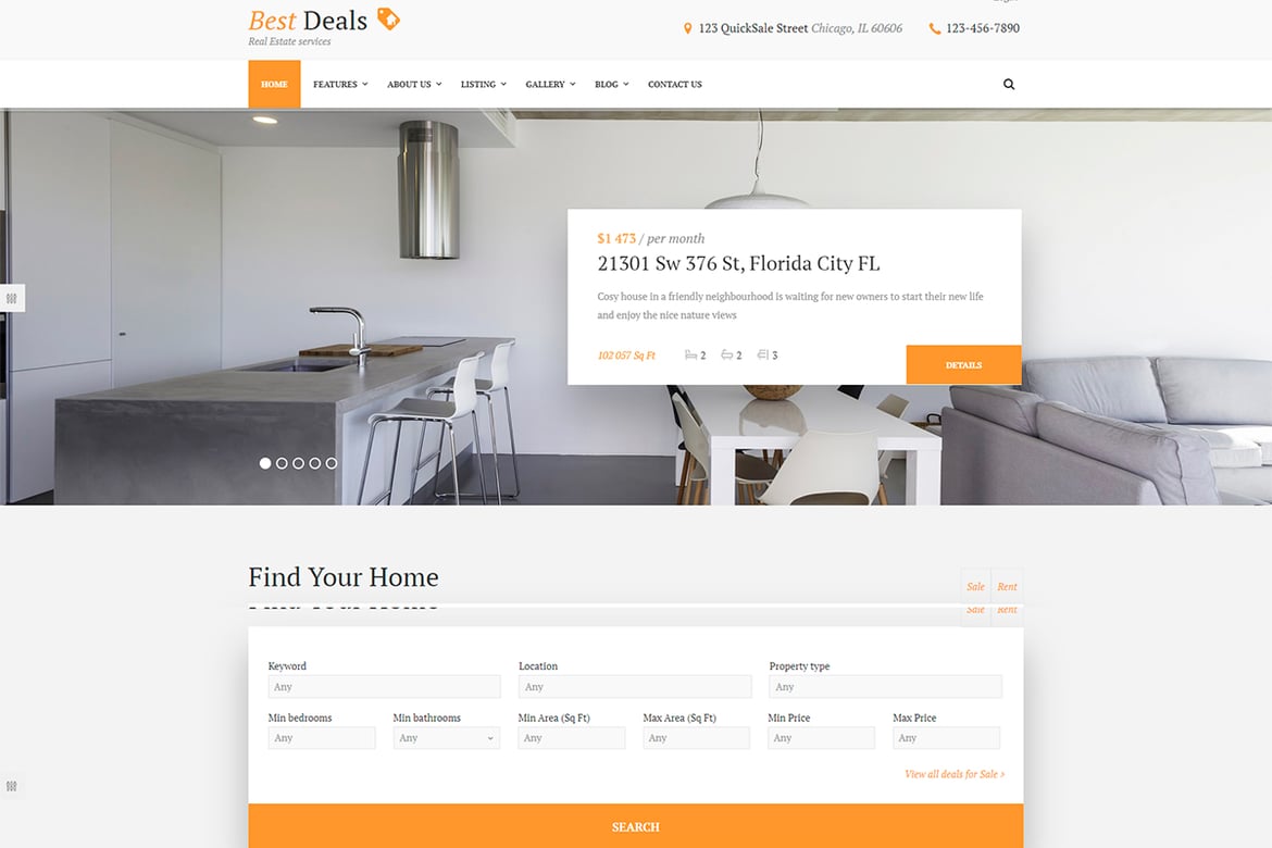 Template Website Terbaik untuk Agen Properti