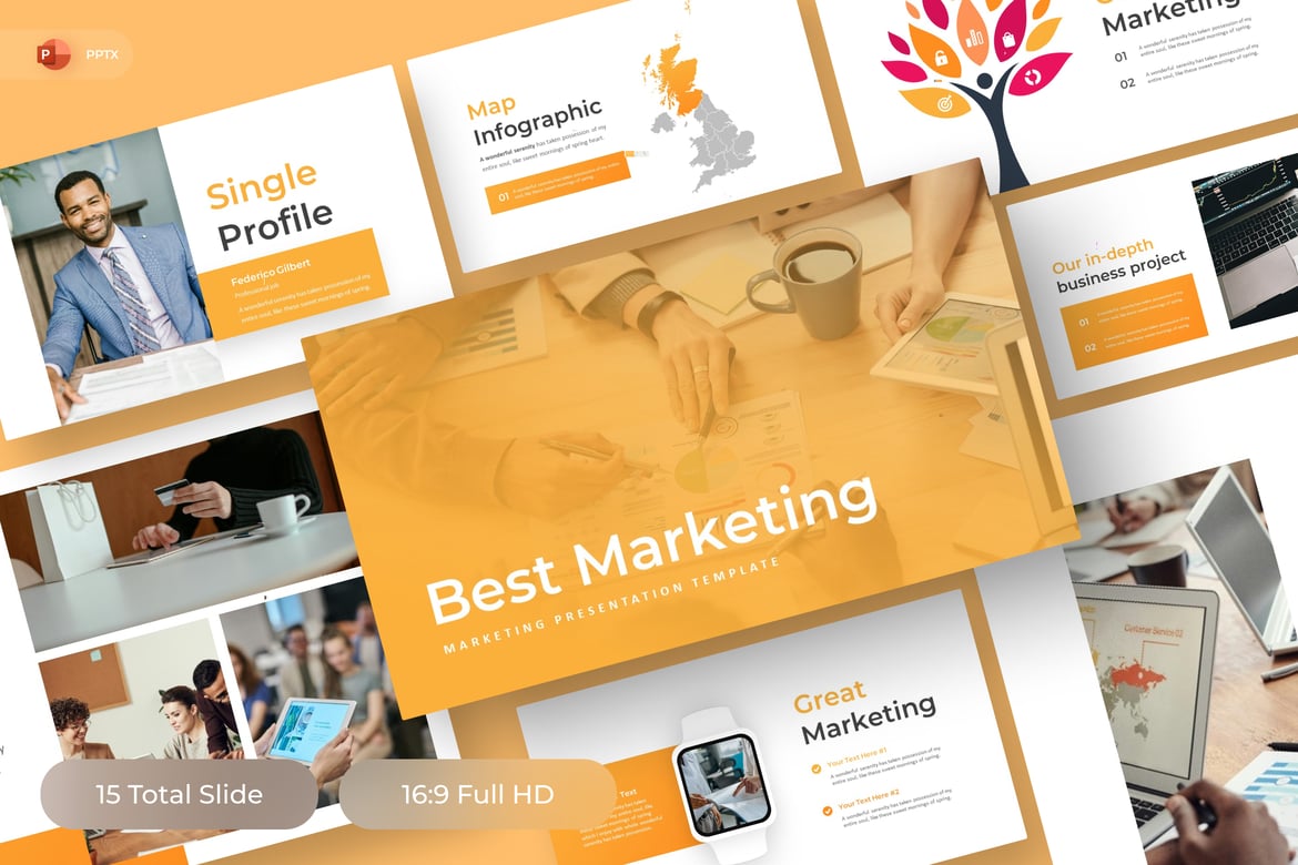 Template Presentasi Pemasaran Terbaik - PowerPoint yang Menarik