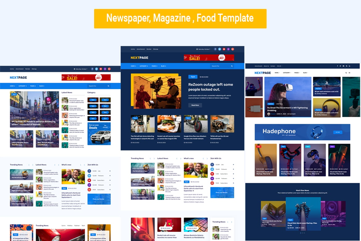 Template Website Terbaik untuk Berita, Majalah, dan Kuliner