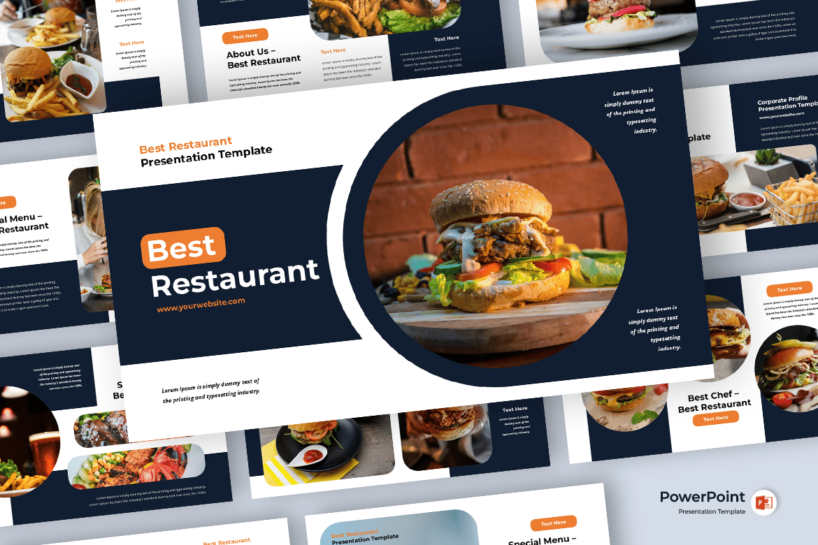 Template PowerPoint Restoran Terbaik untuk Presentasi Menarik