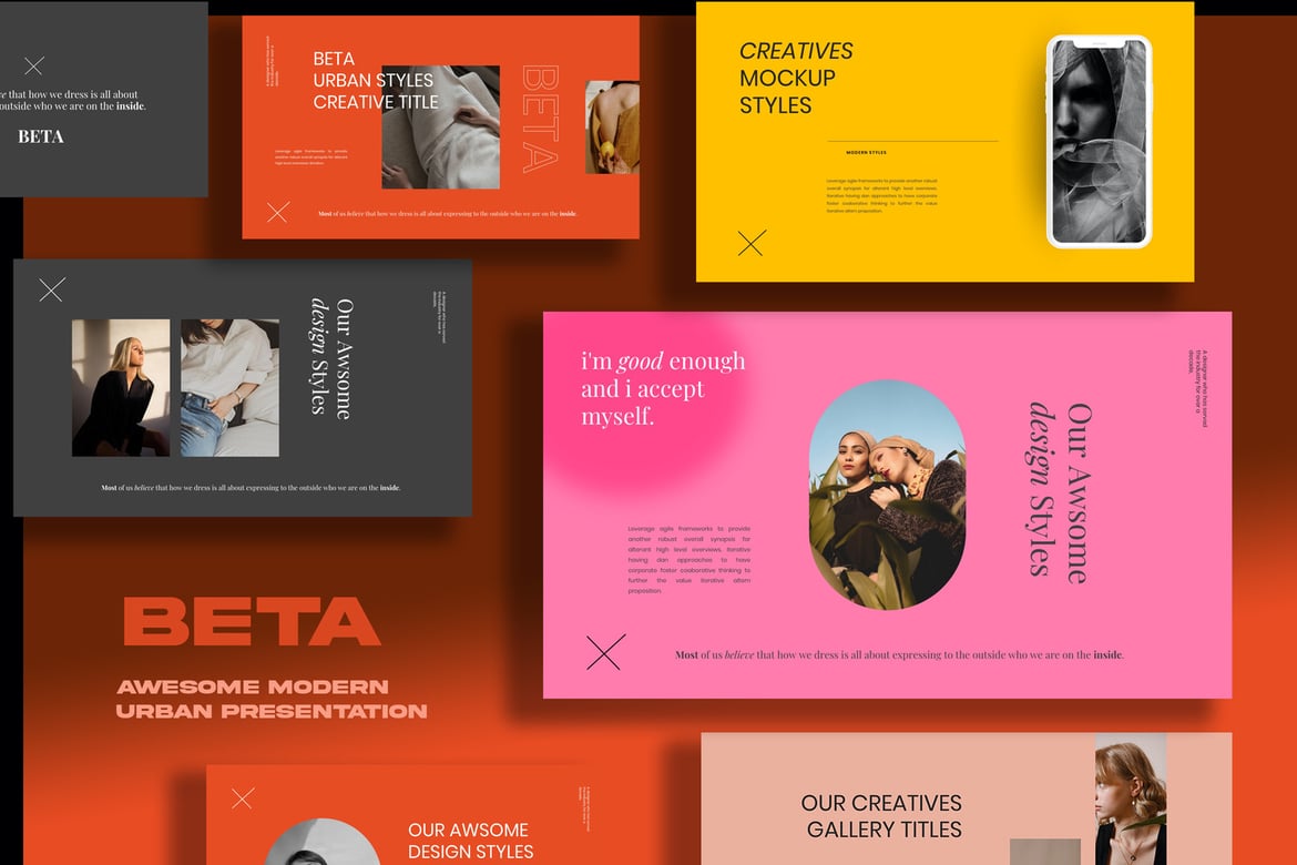 Template Powerpoint BETA - Presentasi Kreatif dan Modern