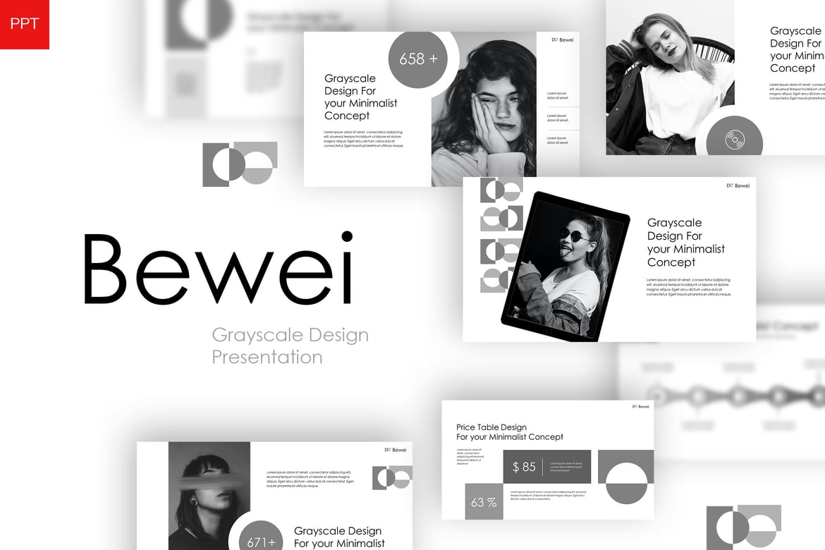 Template Presentasi PowerPoint Bewei yang Menarik dan Profesional