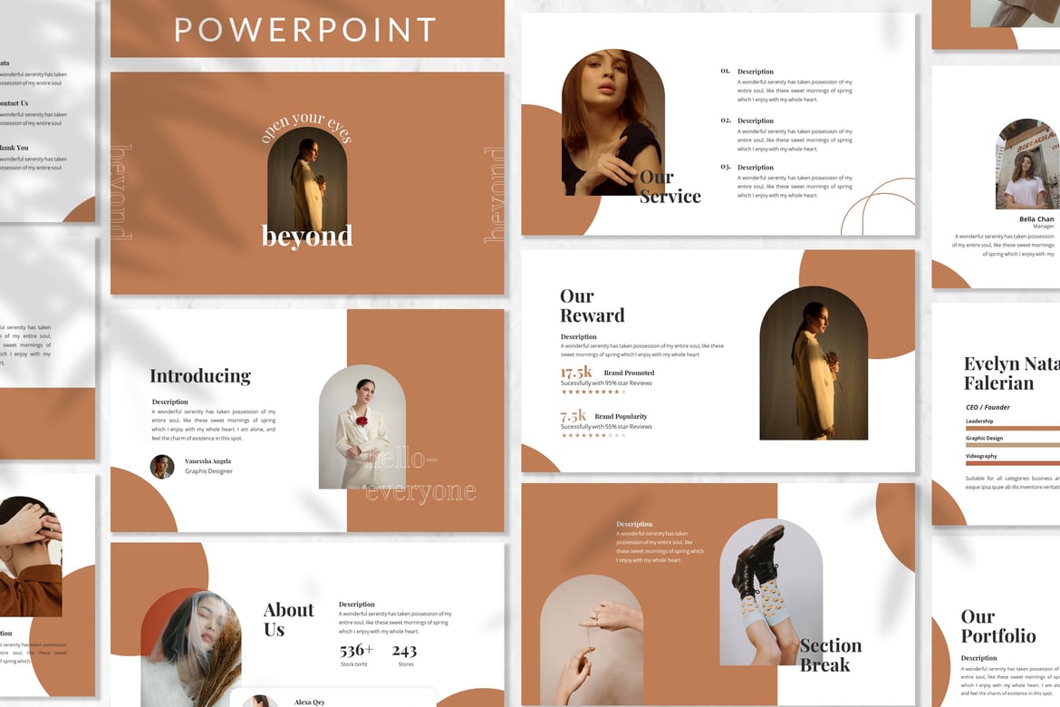 Template Presentasi Fashion Beyond yang Menarik dan Modern